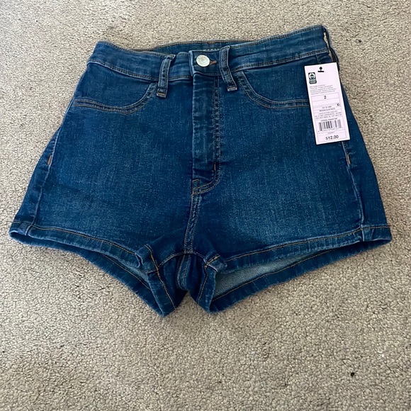 High Rise Jean Shorts